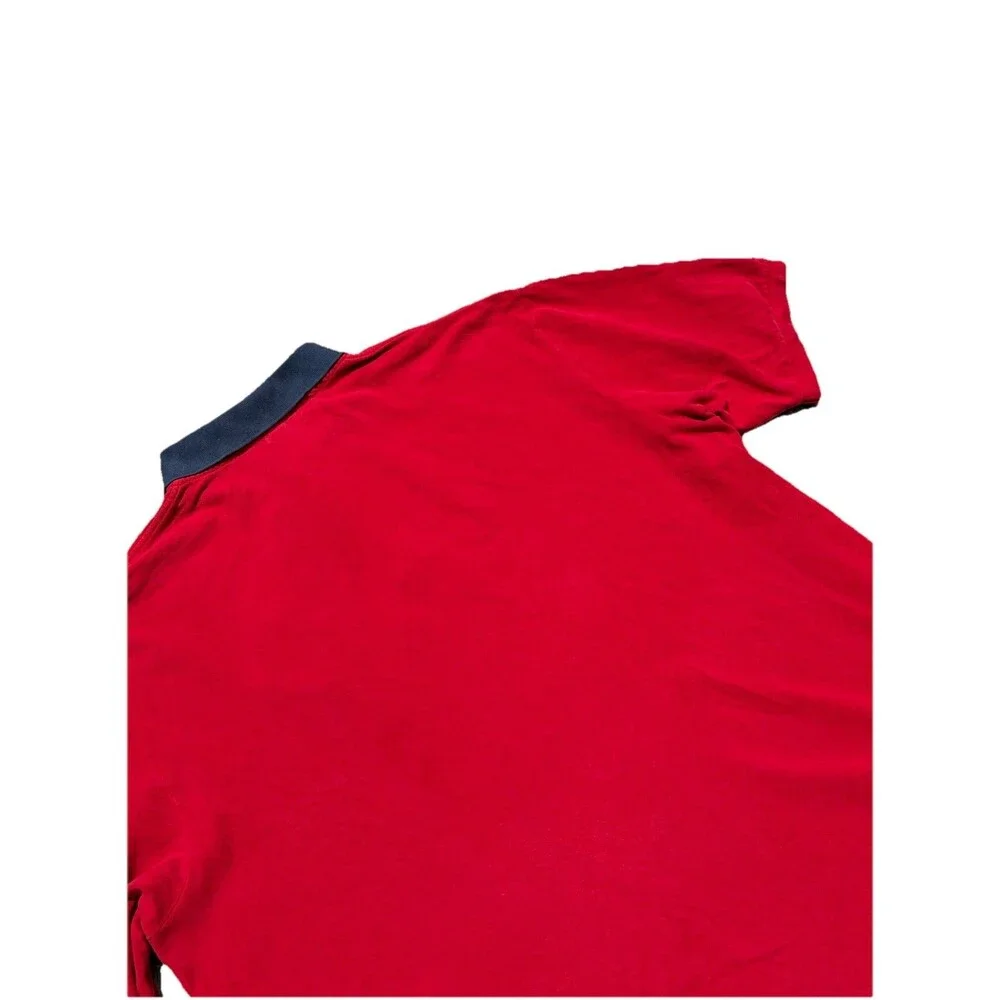 Vintage Polo Ralph Lauren 4XLT Red Crest Polo Shirt New York Quality Rugby 90s